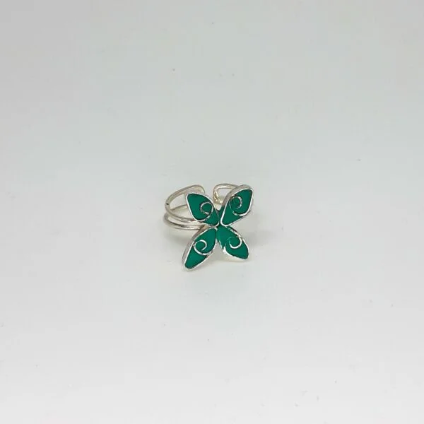 Yeşil Çiçek Yüzük K0911