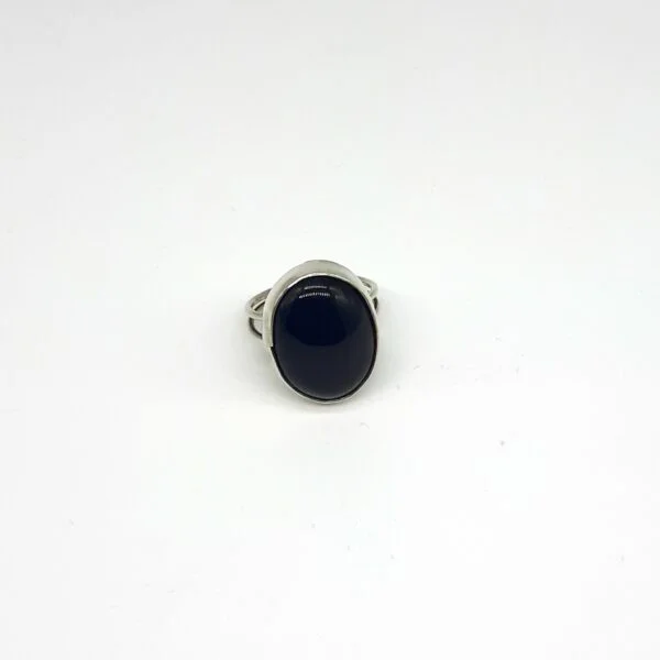 Onix Taşlı Büyük Oval Yüzük K0967