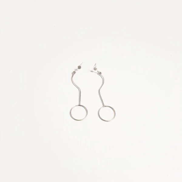 Salantılı Yuvarlak Küçük Küpe K0016