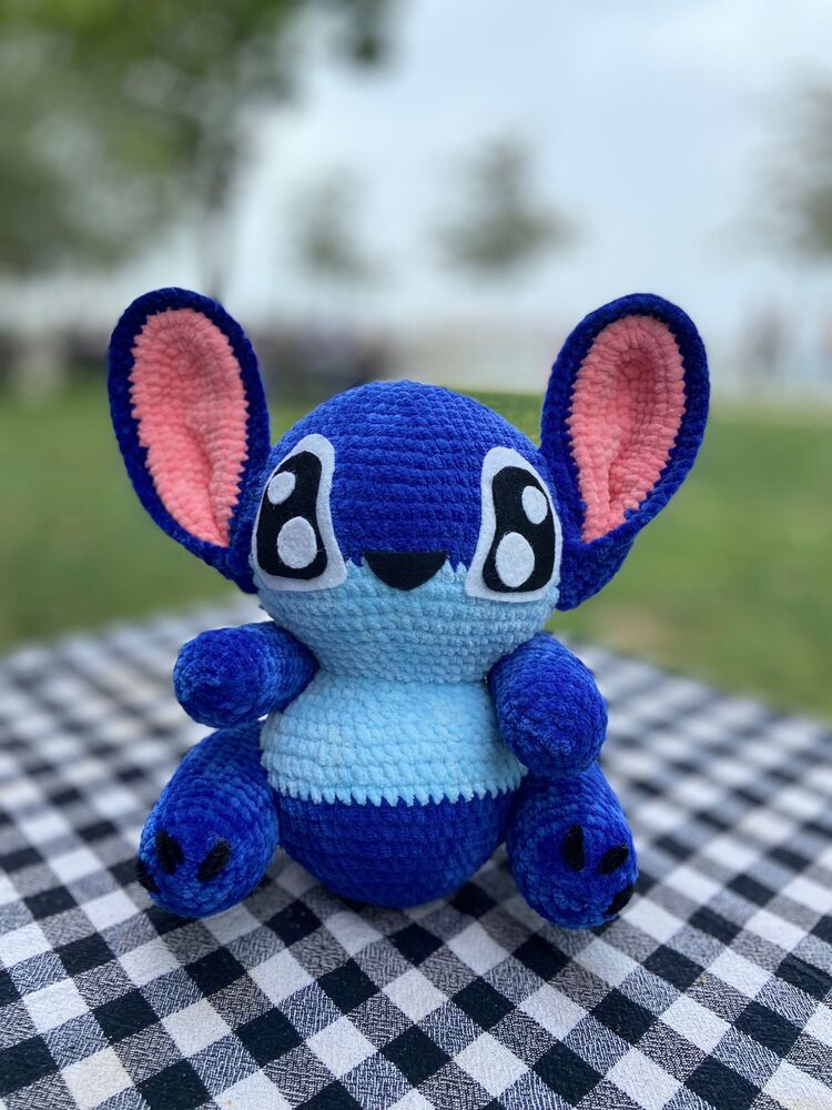 Stitch Kadife İp Amigurumi Oyuncak 