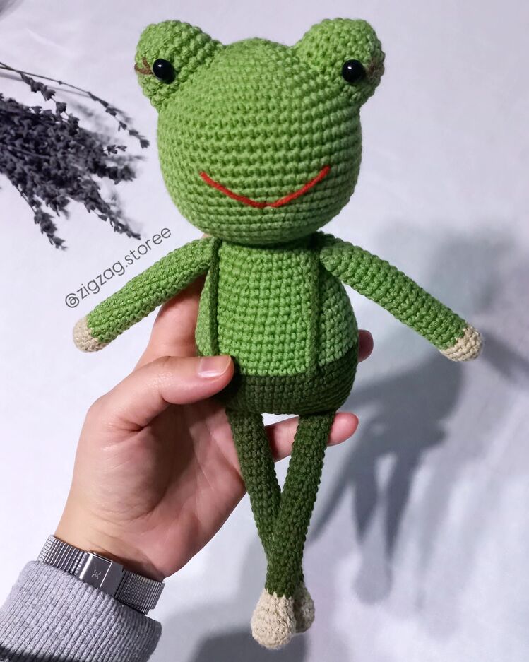 Kurbağa Oyuncak Amigurumi 