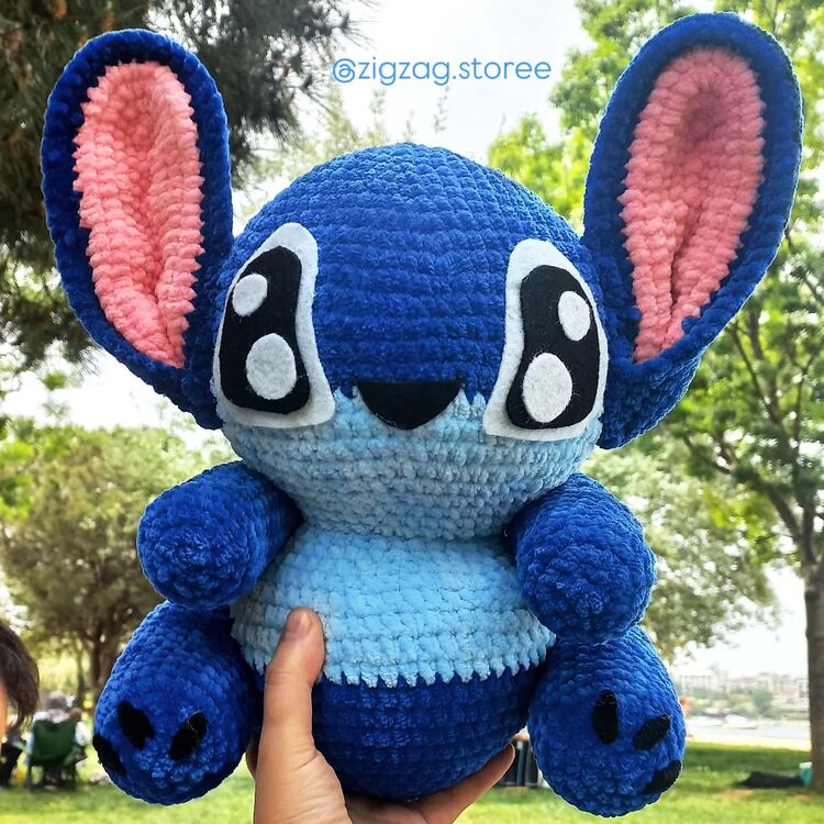 Stitch Kadife İp Amigurumi Oyuncak 