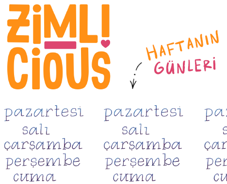 El Yazısı Türkçe Günler ve Aylar – Dolma Kalem