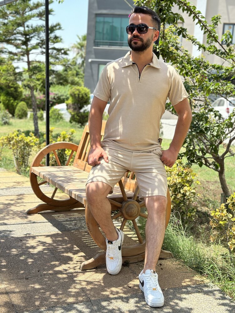 Zara bürümcek kumaş şortlu takım