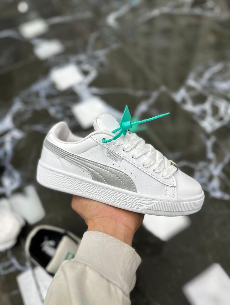 Puma Rickie Classic Unisex Beyaz Gri Spor Ayakkabı