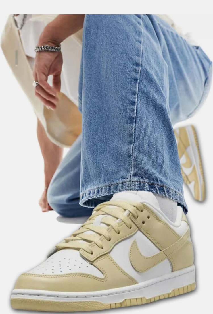 Nike DV0833-100 Dunk Low Retro Bttys Gold Beyaz Erkek Ayakkabı