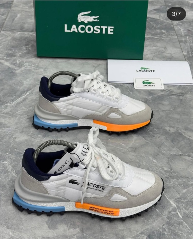 Lacoste Beyaz Gri Spor Ayakkabı