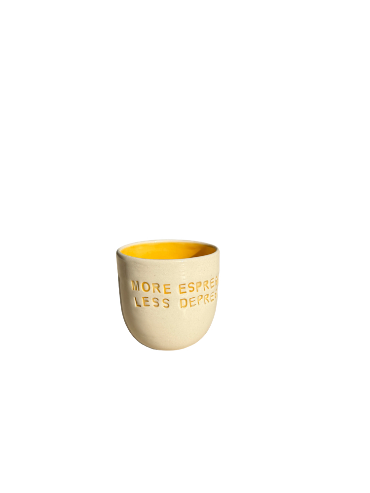 “More Espresso Less Depresso” Espresso Bardağı