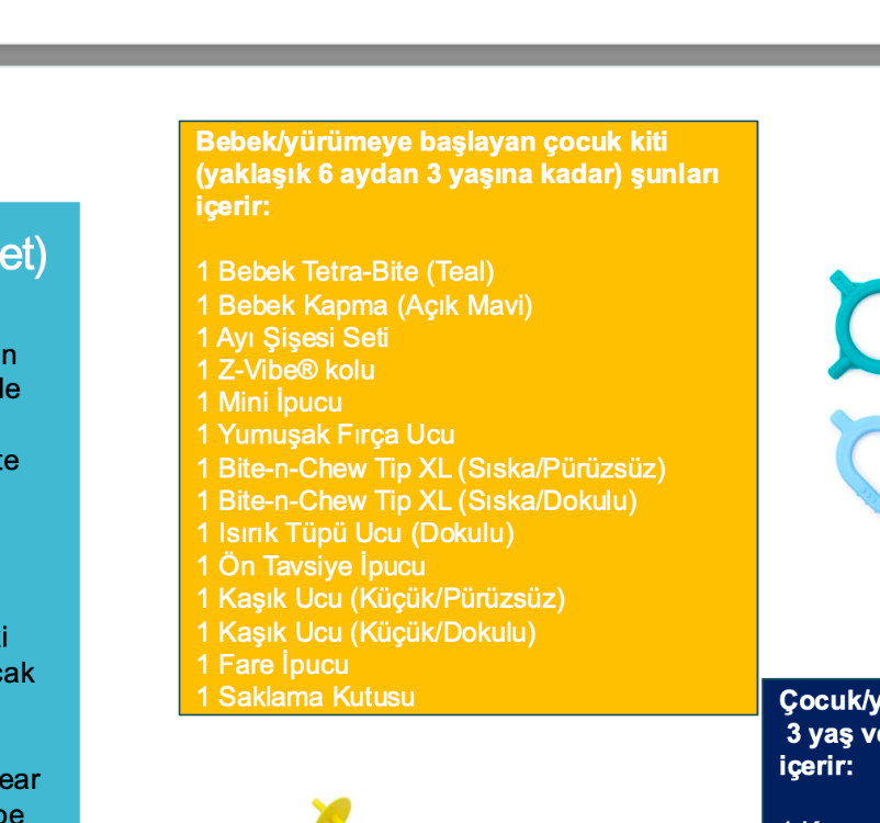 BESLENME ERKEN DÖNEM SET (6. AY - 3 YAŞ )