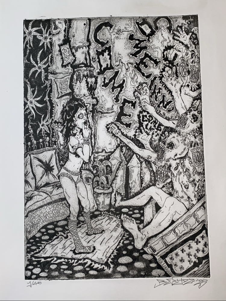 “c0m3333/_11n” gravür print
