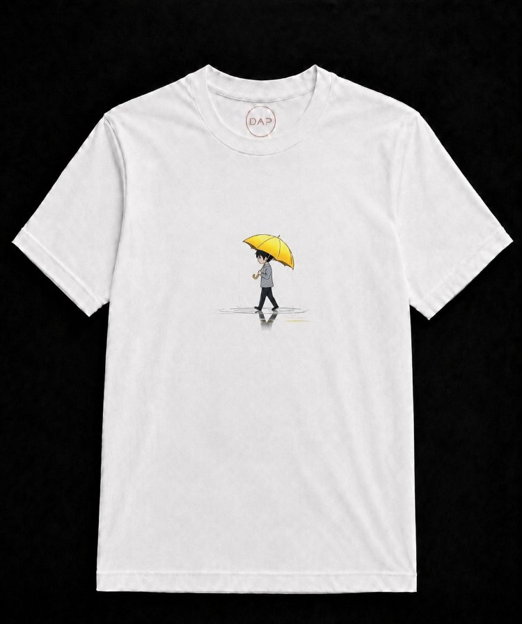 Sarı Şemsiye T-shirt 