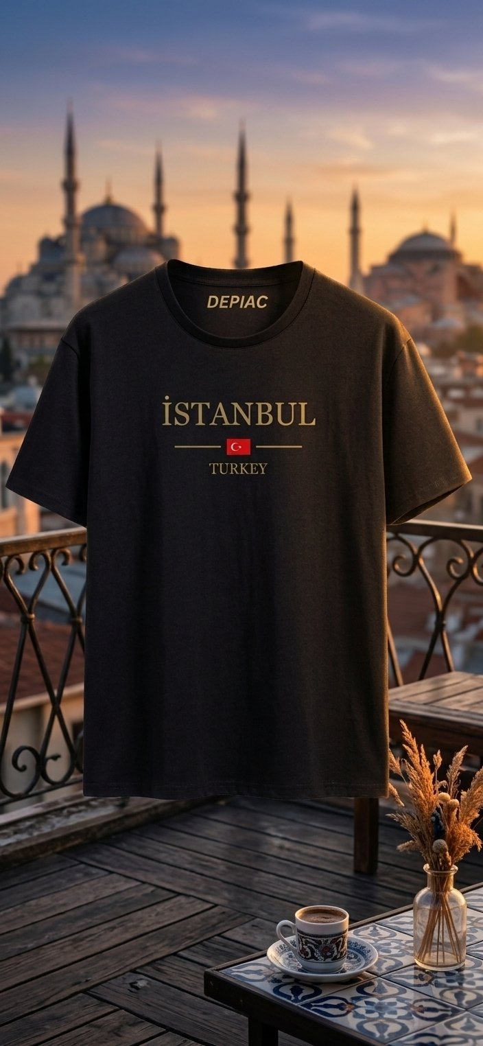 istanbul Baskılı Tişört