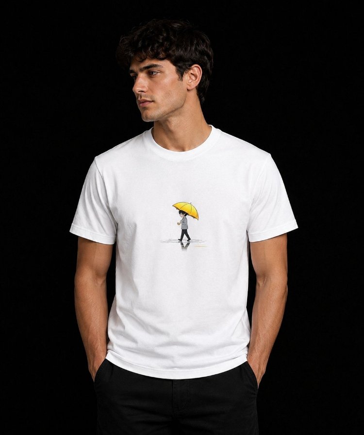 Sarı Şemsiye T-shirt 