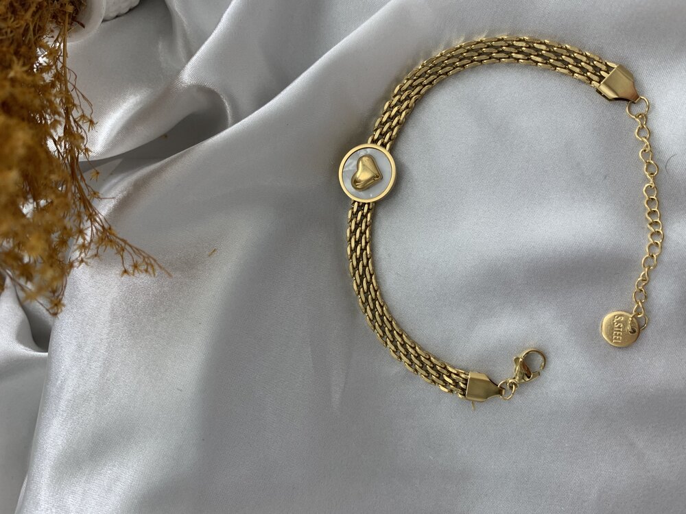 Çelik Gold Bileklik 