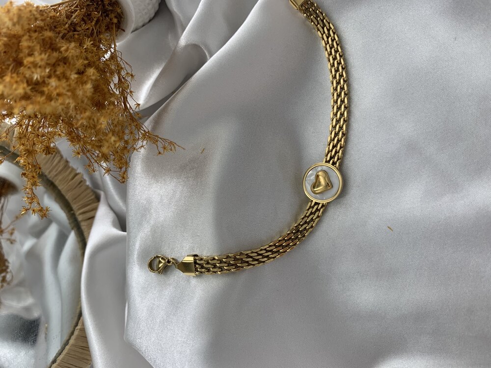 Çelik Gold Bileklik 