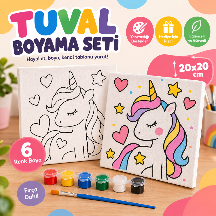 Tuval Boyama Setleri (Kız/Erkek sayısını not olarak belirtebilirsiniz)