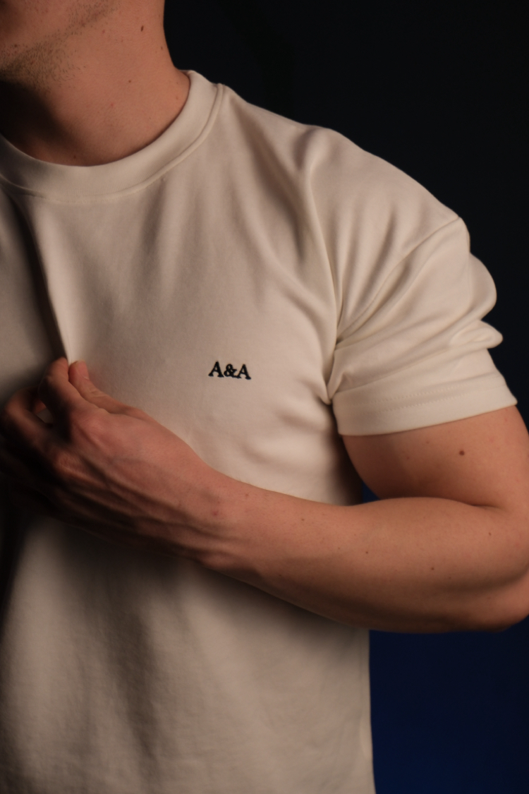 A&A Oversize Beyaz Tişört