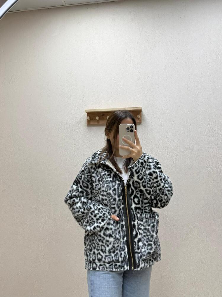 ZR desen leopar ceket