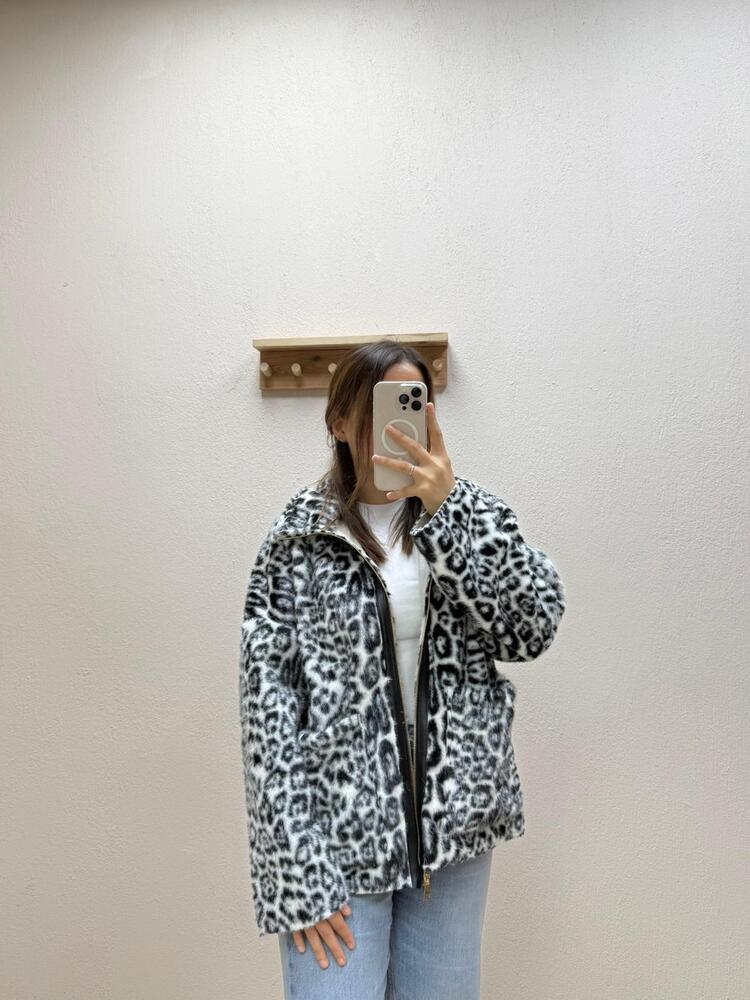 ZR desen leopar ceket