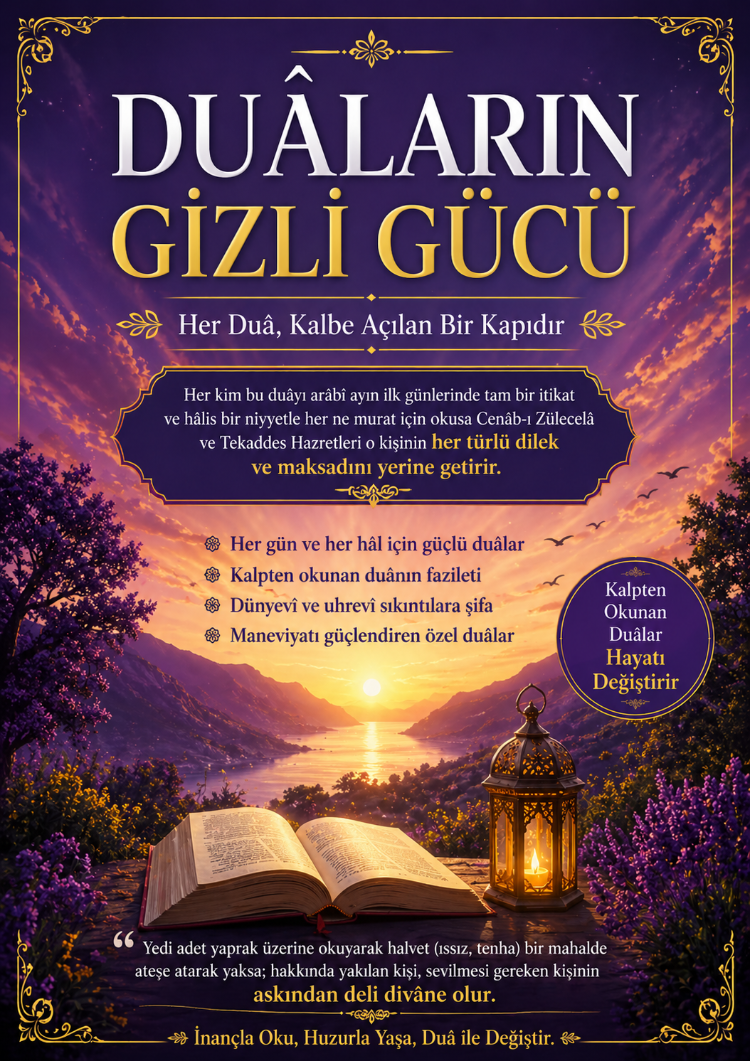 Dilek ve Murat İçin Okunacak Etkili Dualar (PDF)