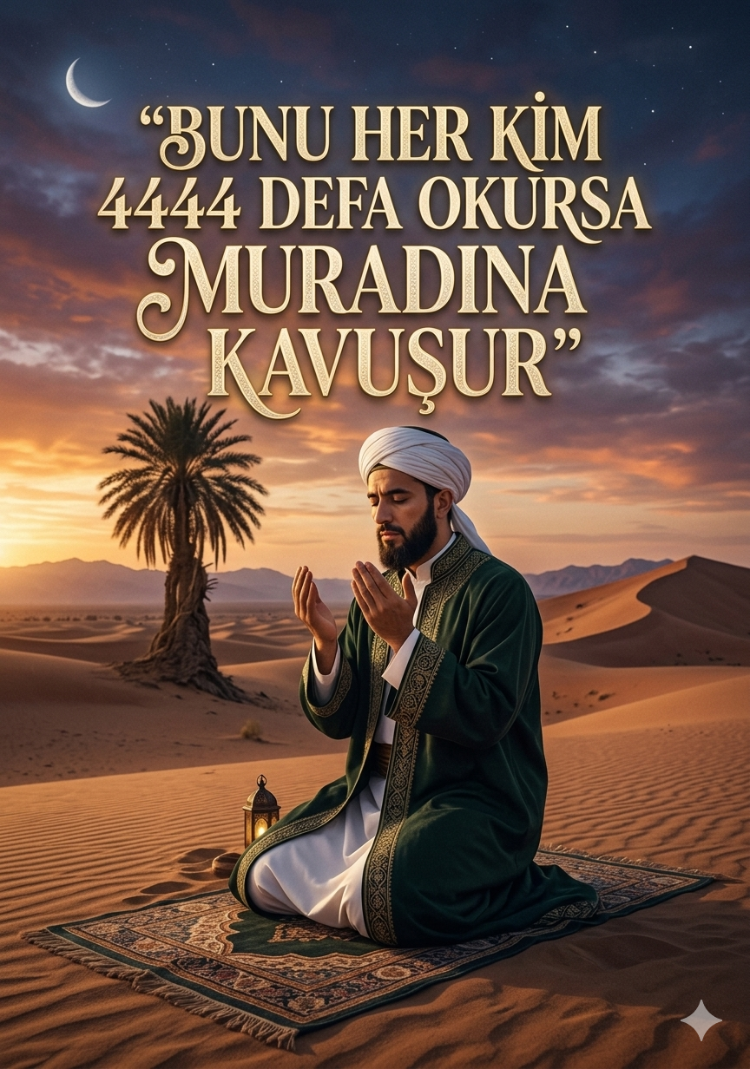 Her Türlü Hacet İçin 4444 Defa Okunan Mübarek Salavat Tertibi