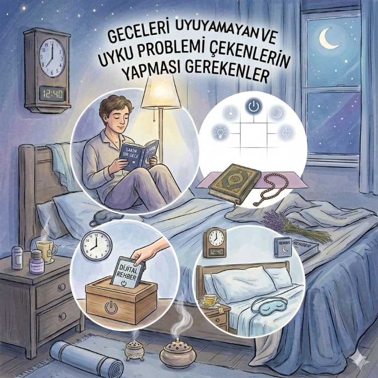 Ayetler ve Manevi Tavsiyelerle Uyku Rehberi (Dijital PDF - Hemen İndir)