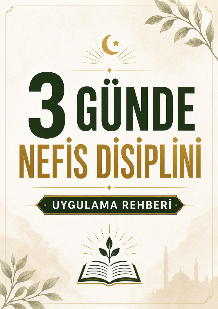 3 Günde Nefs Disiplini – Adım Adım Uygulamalı Manevi Gelişim Rehberi (PDF)
