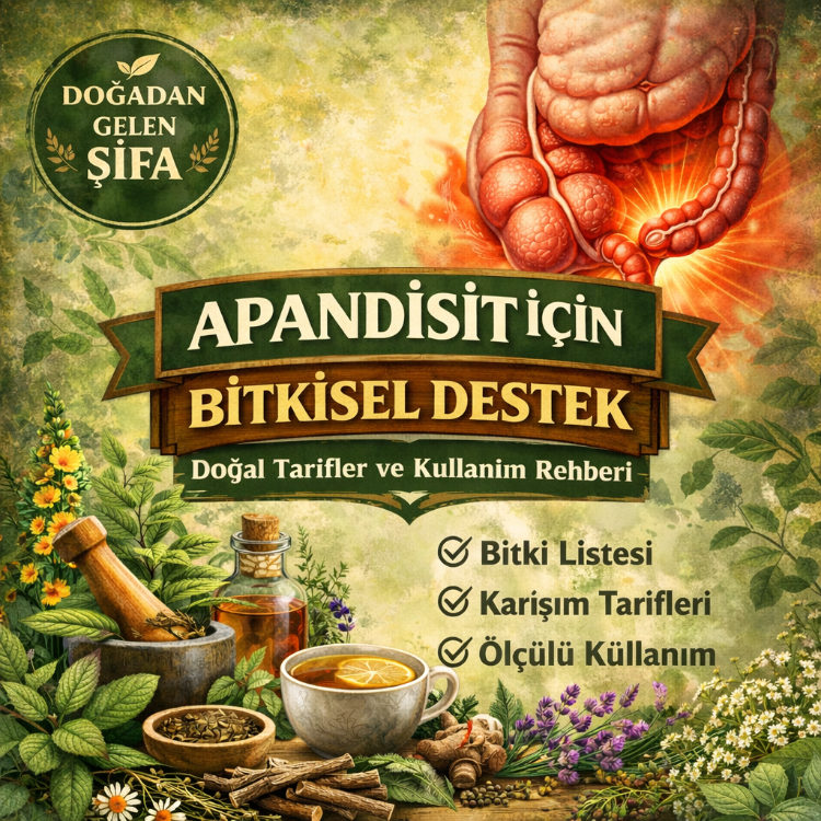 Sindirim Sistemi Sağlığı ve Şifalı Bitkiler Rehberi - Apandisit- (E-Kitap)