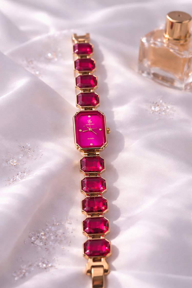 Swarovski Koyu Pembe Taşlı