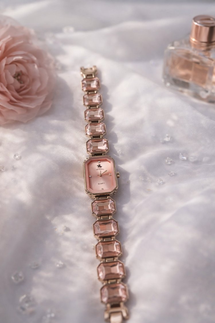 Swarovski Açık Pembe Gold
