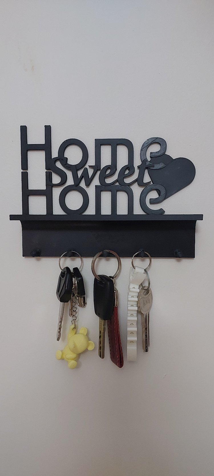 Home Sweet Home Raflı Anahtar Askılığı