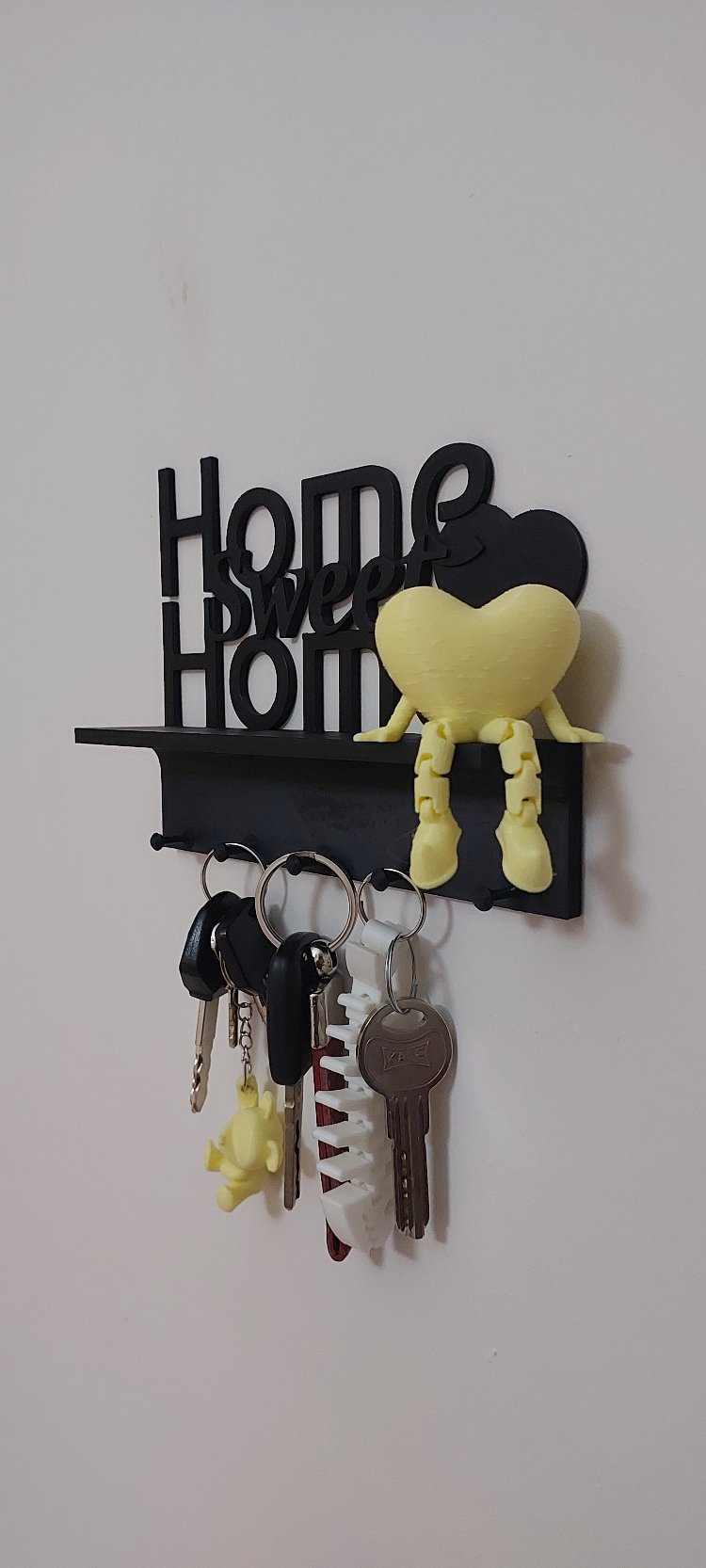 Home Sweet Home Raflı Anahtar Askılığı