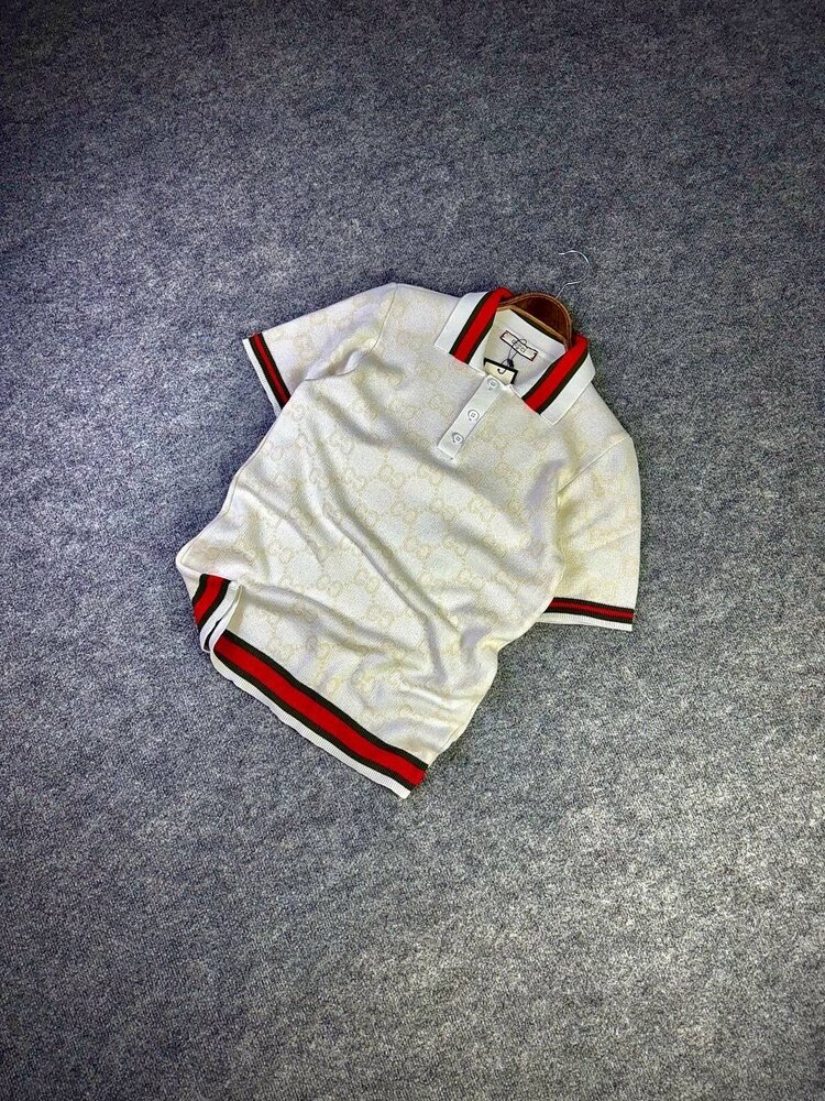 Gucci Triko Polo Yaka Beyaz