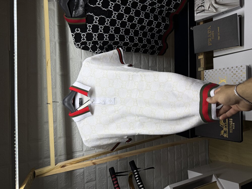 Gucci Triko Polo Yaka Beyaz