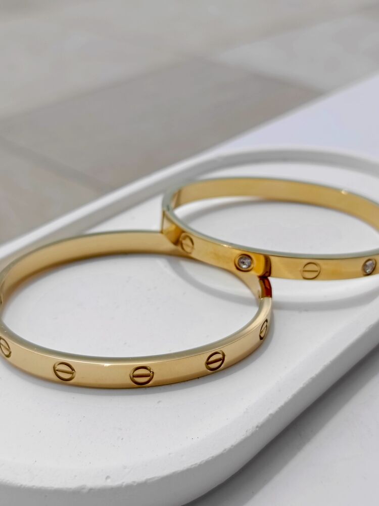 Cartier Model Gold Kelepçe