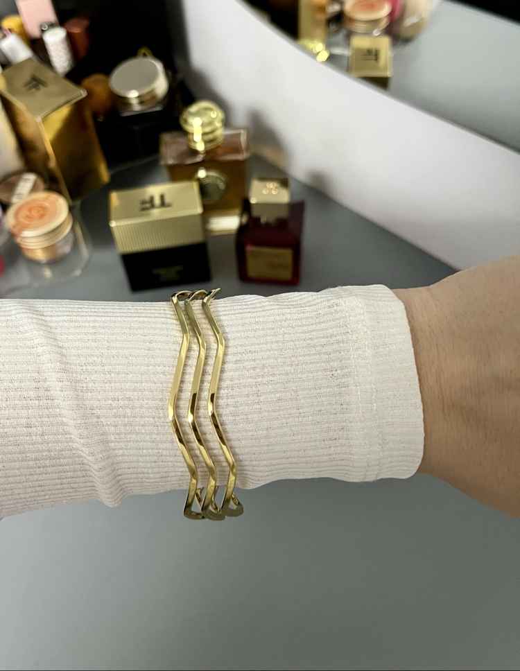 Çelik Zigzag Model Ajda Bilezik (3lü olarak satılmaktadır)