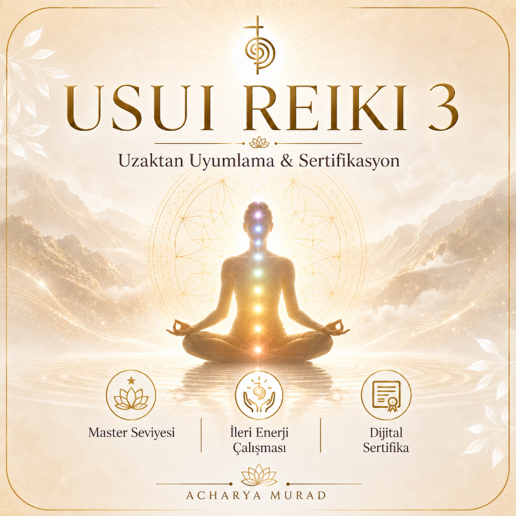 Usui Reiki 3 – Master Seviyesi Uzaktan Uyumlama & Sertifikasyon