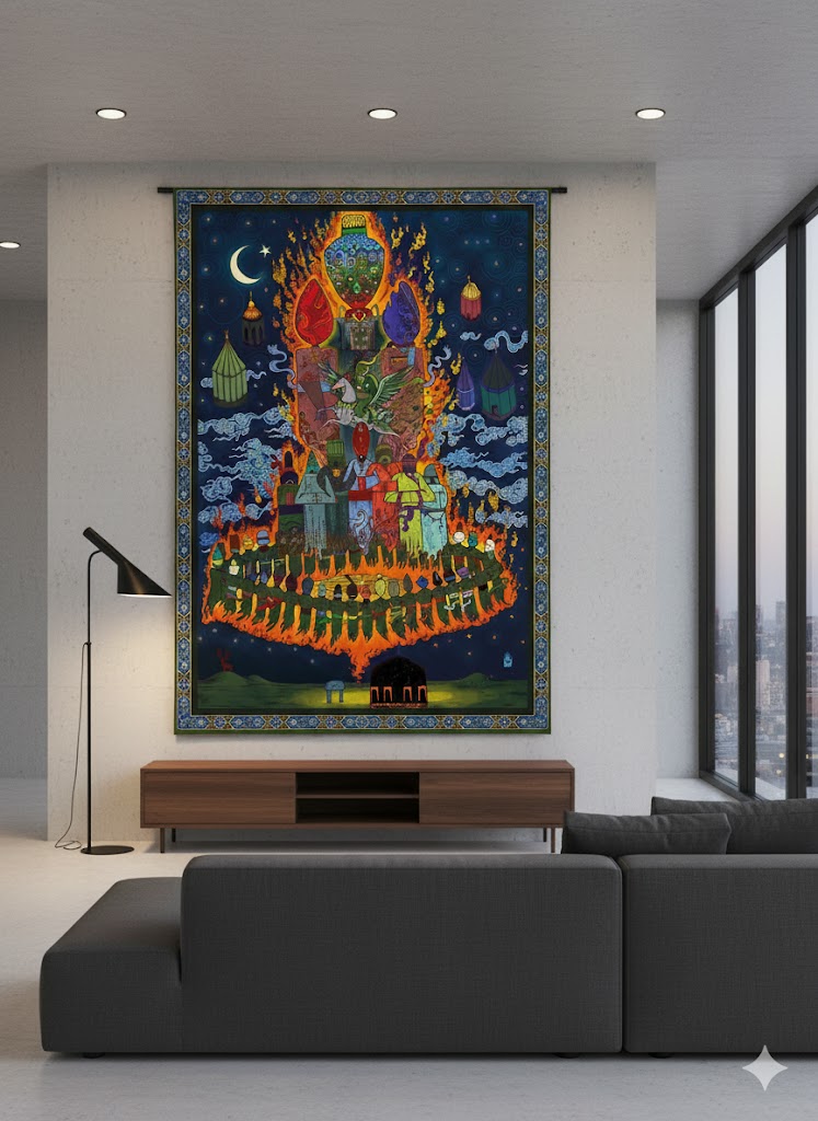 Rical'ül Gayb 120x166 cm Özel Tasarım Halı