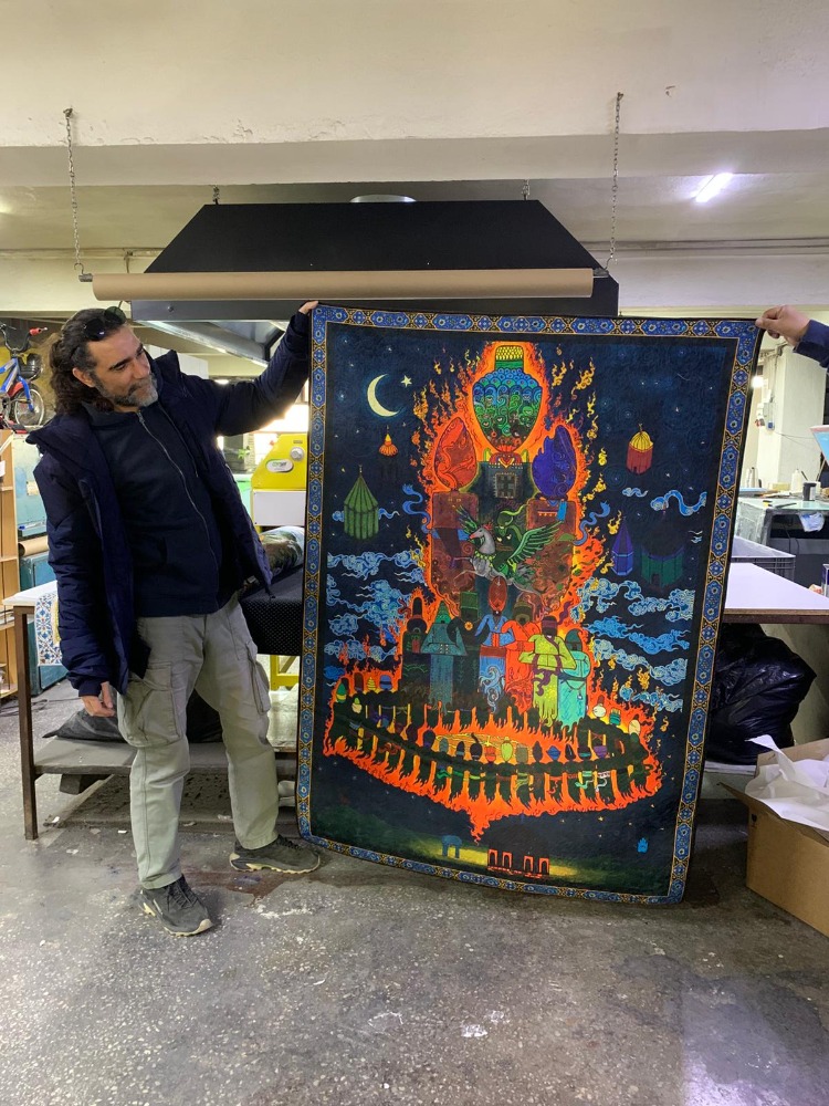 Rical'ül Gayb 120x166 cm Özel Tasarım Halı