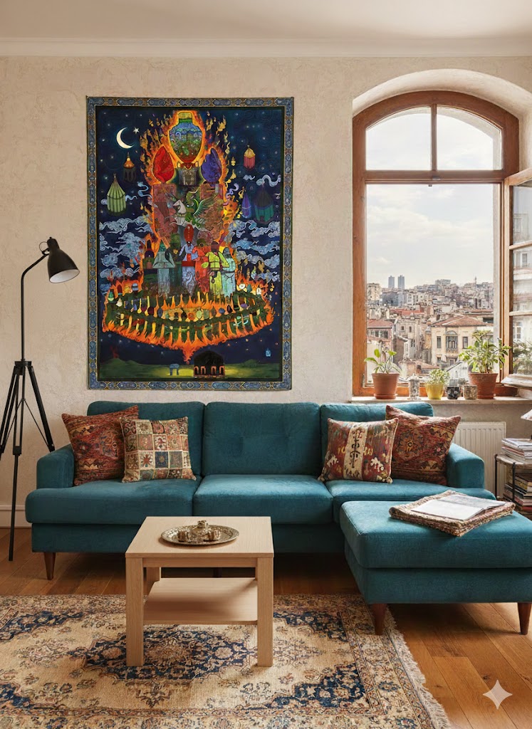 Rical'ül Gayb 120x166 cm Özel Tasarım Halı