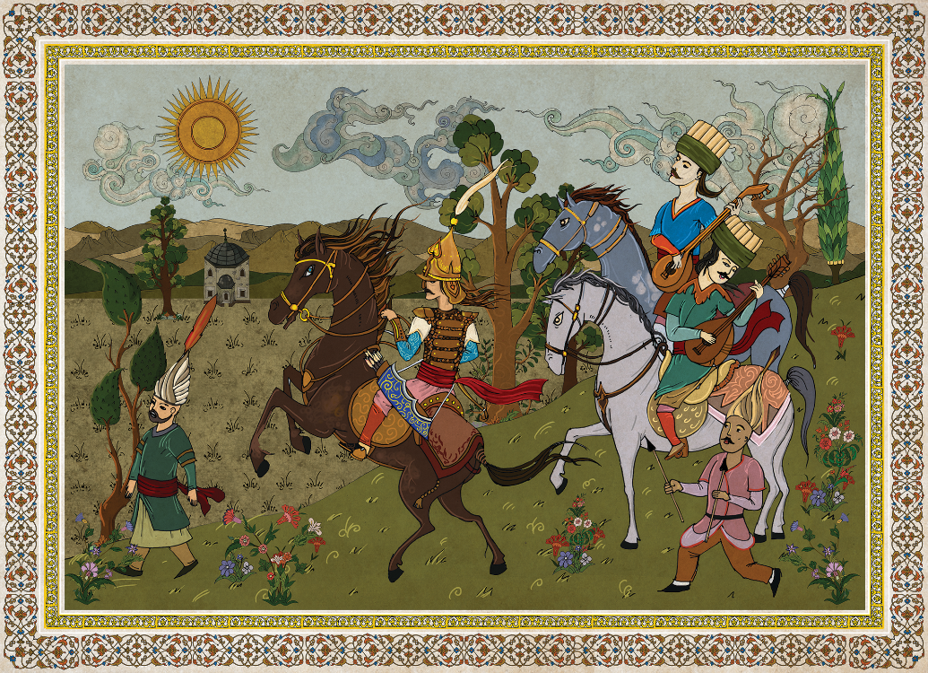Av Sahnesi 120x180 Özel Tasarım Halı
