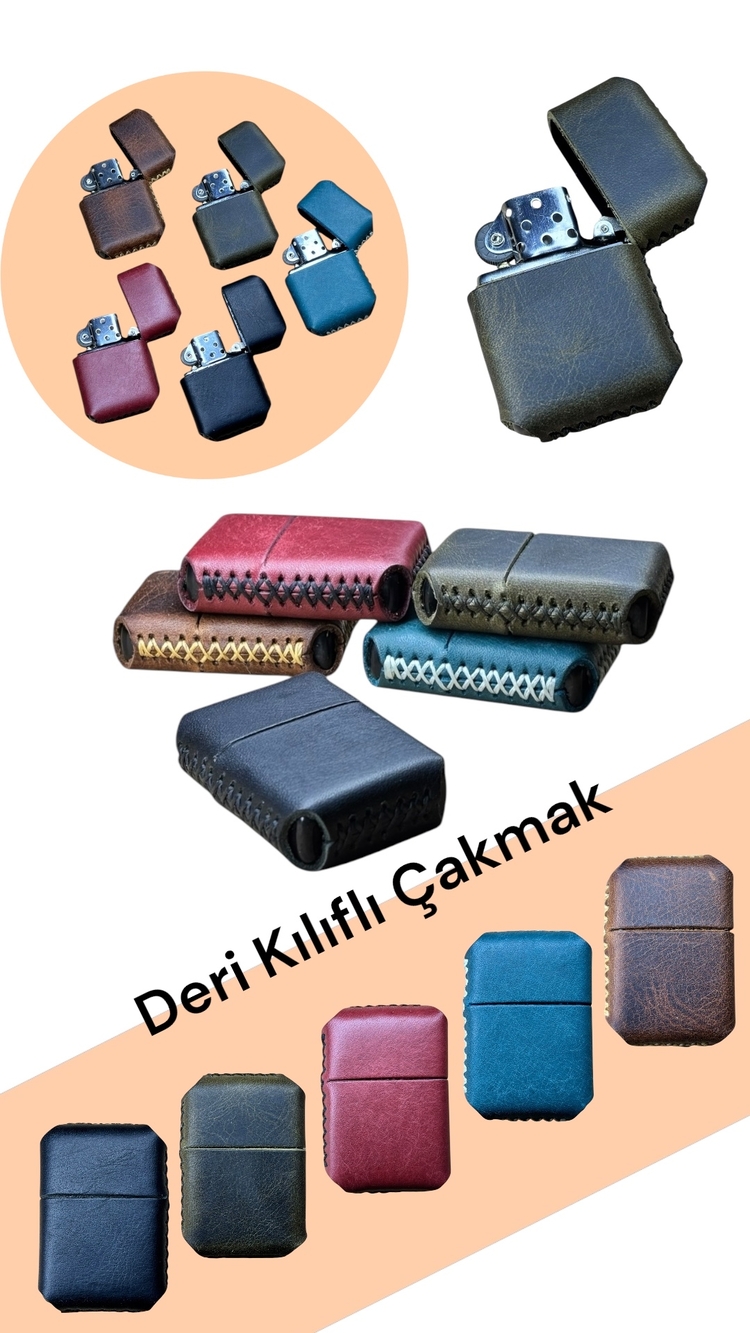 Deri Kılıflı Çakmak