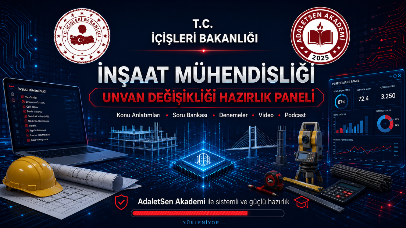 İÇİŞLERİ BAKANLIĞI İNŞAAT MÜHENDİSLİĞİ PAKETİ