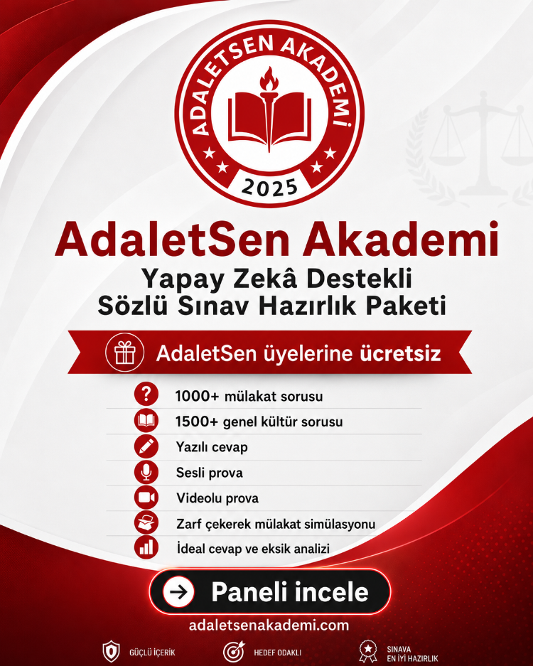 Adaletsen Akademİ GSB Mülakat Hazırlık Paketi