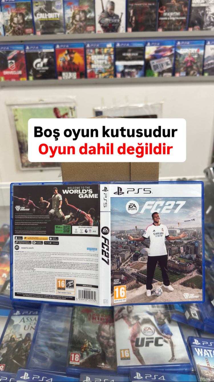 Boş Oyun Kutusu + Kuşe Kağıt