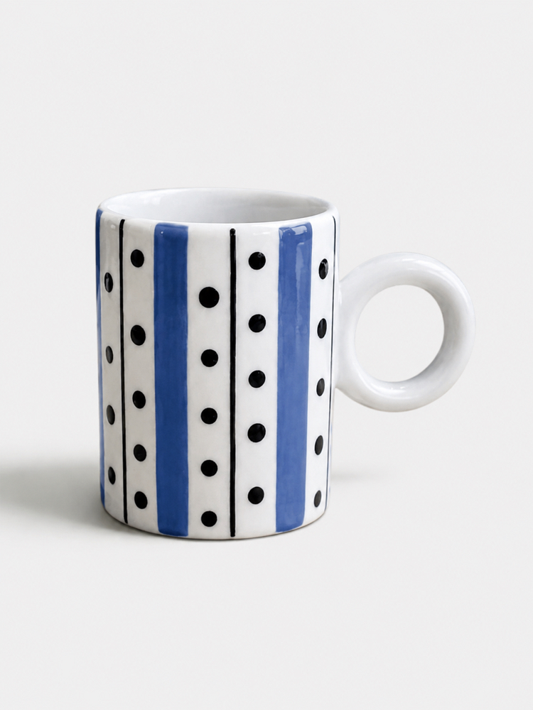 Domino- Espresso/Türk Kahvesi Fincanı- Mavi