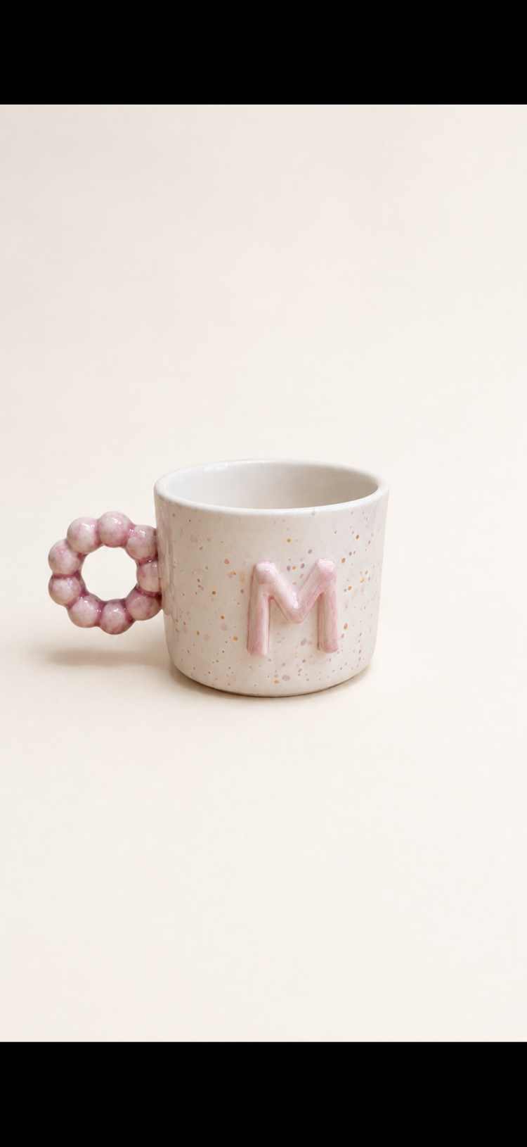 Boncuk Kulplu Harf Mug