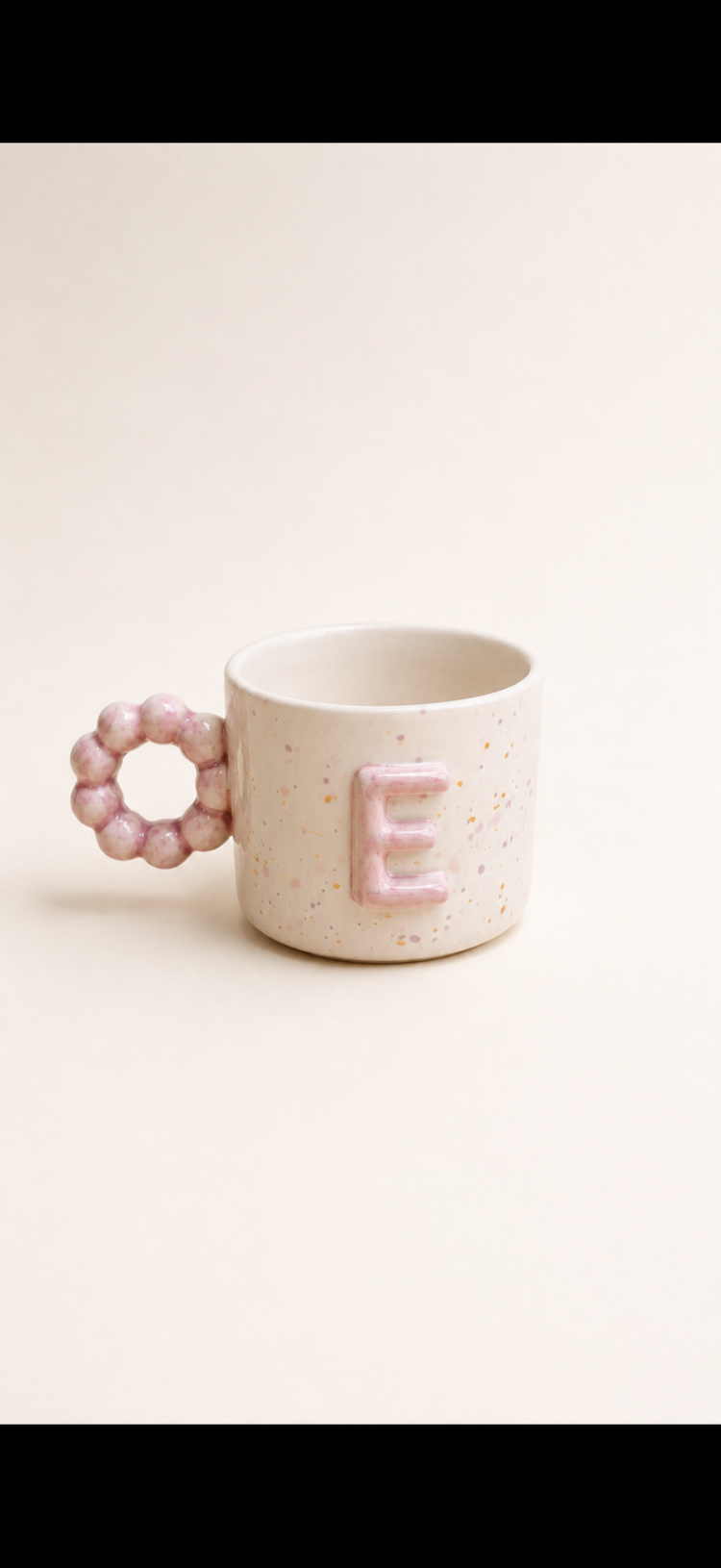 Boncuk Kulplu Harf Mug