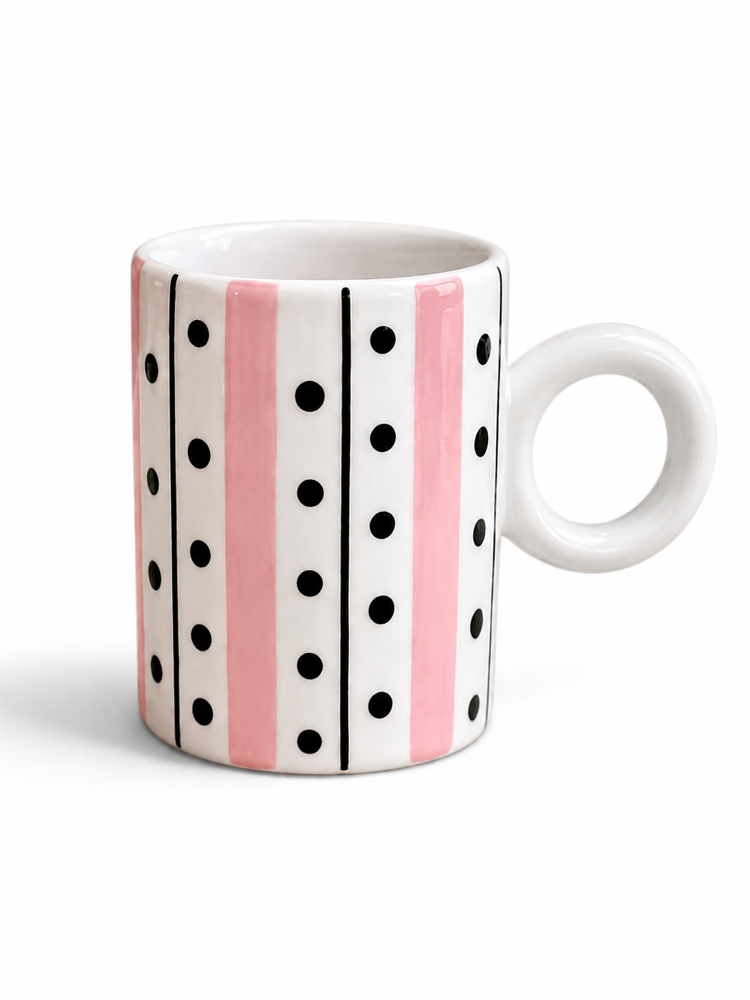 Domino- Espresso/Türk Kahvesi Fincanı- Pembe