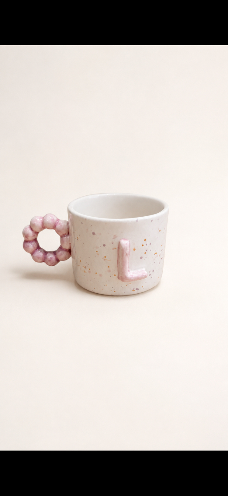 Boncuk Kulplu Harf Mug